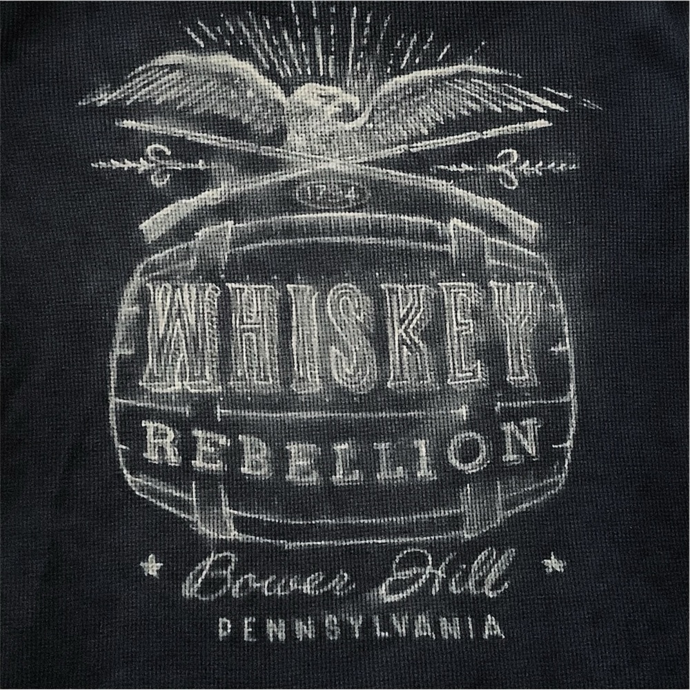 Lucky Brand Dark Gray BlueThermal Pullover Mens XL